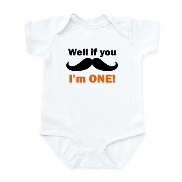 CafePress If You Mustache Im One Body Suit Infant Bodysuit Baby Romper