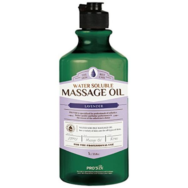 Prozbi Water Solble Massage Oil Lavender 3.3 fl oz (1 L) Body Oil Commercial Use