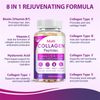 Multi Collagen Peptides Supplement, Hydrolyzed Types I, II, III, V & X Multi Cap