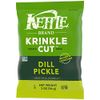 Kettle Brand Potato Chips, Krinkle Cut, Dill Pickle Kettle Chips, Snack Bag 2 Oz (Pack of 6)