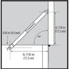 Three  (3) Everbilt Satin Brass Lid Support Hinge Kit