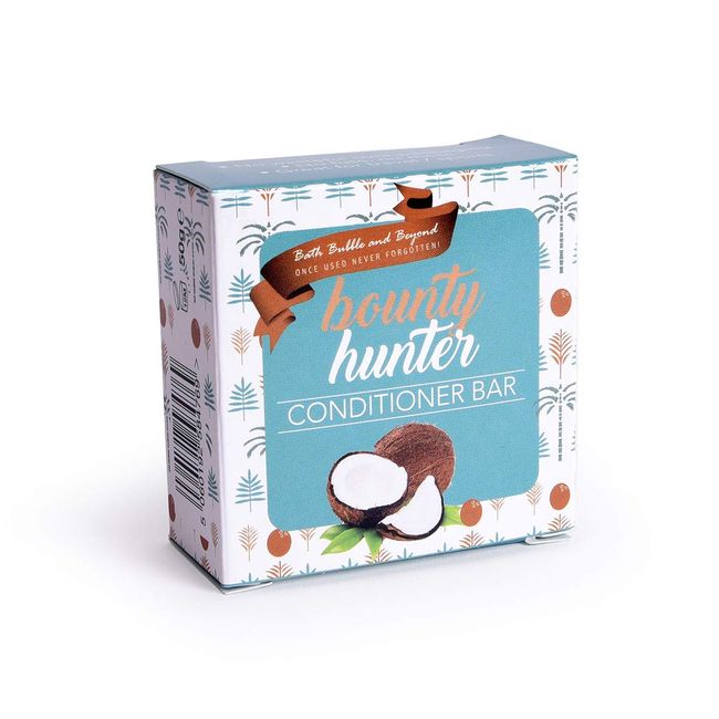 Bounty Hunter - Conditioner Bar Coconut Grey Dry Damaged Hair Bath Bubble & Beyond Gift Boxed 50G