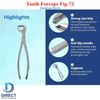 Dental Tooth Extracting Forceps Fig.73 Lower Molar Extraction Ortho Instruments