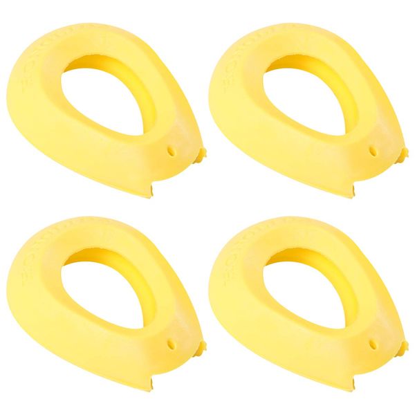 Minkissy 2 Pairs Silicone Ear Protectors Ear Cover Shield Hairdressing Dye Coloring Bathing Shower Caps Waterproof Ear Prtotection Earmuff for Hair Salon Spa Yellow