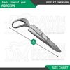 6 Pcs Jones Towel Clamp 2″ Sharp Pointed Tips Veterinary Surgical Instruments
