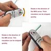 YoyoMeta Universal Network Wire Stripping Tool for Cat5E, Cat6,Cat7, Cat8 - Coaxial Cable Stripper, Pocket Cable Stripper Tool
