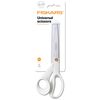 Fiskars Universal Scissors, Total Length: 21 cm, Steel/Synthetic Material, Functional Form, White, 1020412