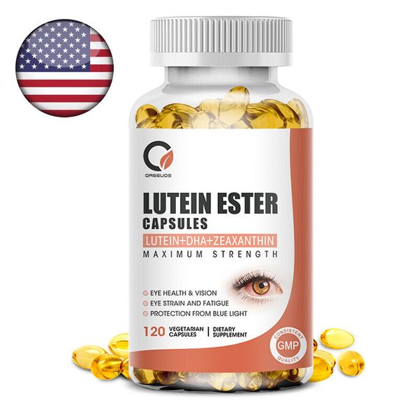 120Caps Eye Vitamins with Lutein and Zeaxanthin - Premium Eye Protection Formula