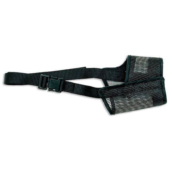 Best Fit Adjustable Mesh Dog Muzzle Black Size 007