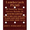 Lumberjack PS240 - 17 Different Grits - 20 Sheet Variety Bundle III
