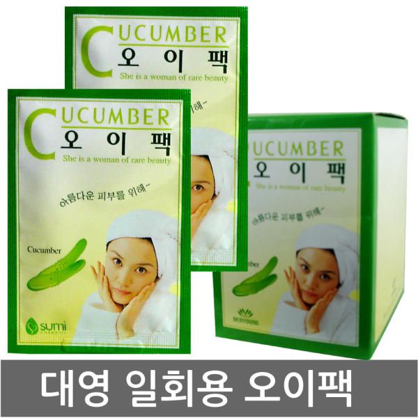 Sumi Wash-Off Cucumber Pack 10G x 20 Packs/Disposable Cucumber/Daeyoung/Disposable Pack/Wash-Off Pack/Pack that Washes Off with Water/Mask Pack