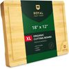 Extra Large Cutting Boards for Kitchen Meal Prep & Serving-Bamboo Wood Cuttin...