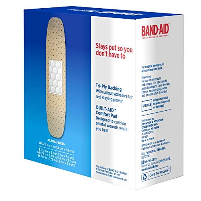 Band-aid Flex Fabric Travel Pack - 8 Each/pack (12 Pack)