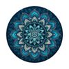Blue Turquoise Mandala Teal Henna PopSockets with Interchangeable PopGrip