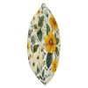 Feverfew Flower Watercolor Pattern Graphic Throw Pillow