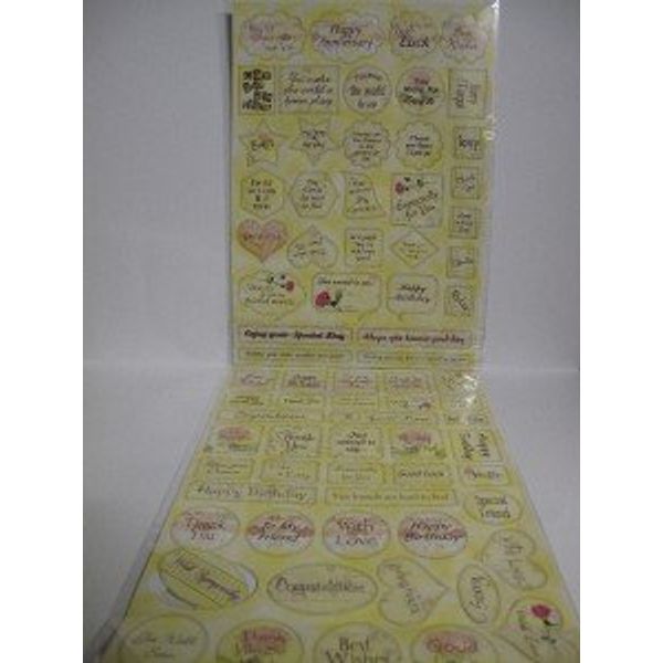 2pk 2 Sheets per Pack Die-Cut Sentiments (146 die-cuts) JLH059