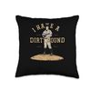 Pitching Baseball Player, Dirty Mound, Baseball Pitcher Throw Pillow