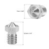 sourcing map 0.6mm 3D Printer Nozzle Head M6 Thread Replacement, Stainless Steel 2pcs