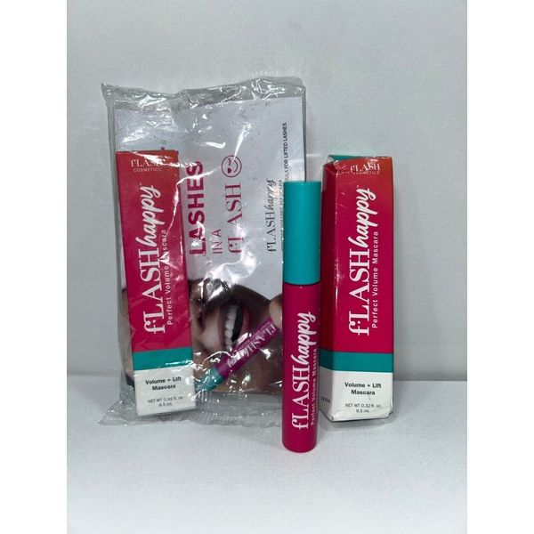 2 New Flash Cosmetics Volume and Lift Mascara Super Black