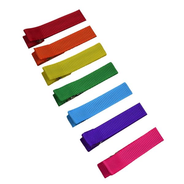 Rainbow Sweet and Simple Hair Clip Set (1 3/4" Alligator Clip - All Ages)