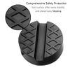 Jack Pad, TengKo Universal Slotted Rubber Jack Pad Frame Rail Protector 65mm/2.56 inch Diameter