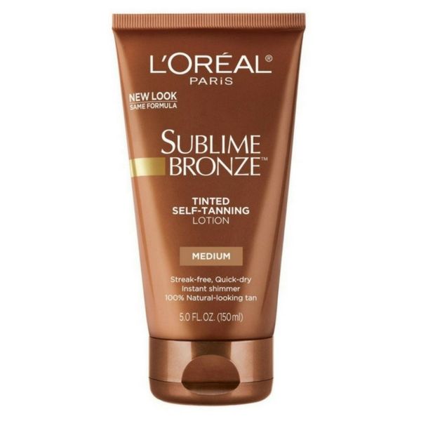 L'Oreal Paris Sublime Bronze Tinted Self Tanning Lotion, Medium Natural Tan 5 fl. Oz