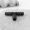 Briny River 4pcs Tee Hose Joiner Pipe Hose 16mm Drip Irrigation Pipe Fitting Black