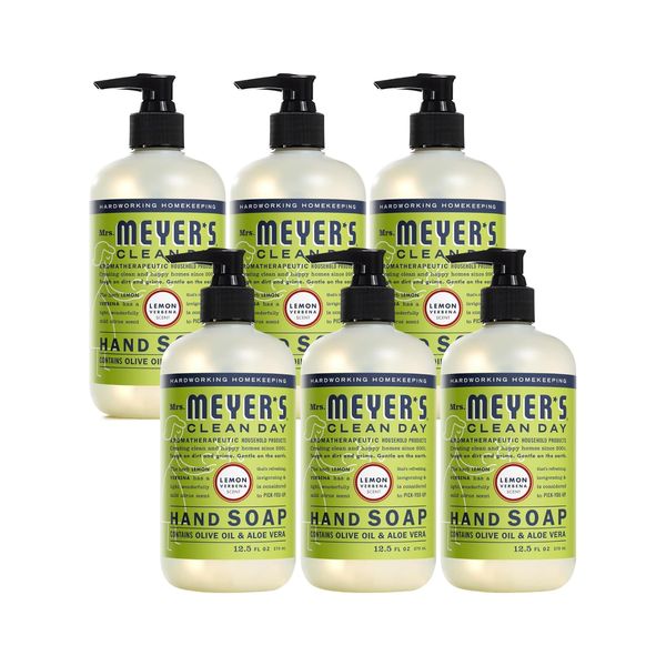 Mrs. Meyer's Clean Day Organic Lemon Verbena Scent Liquid Hand Soap 12.5 oz. (Pack of 6)