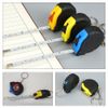 5 Pcs Retractable Mini Tape Measure Keychains with Slide Lock - Pocket Size, Random Color