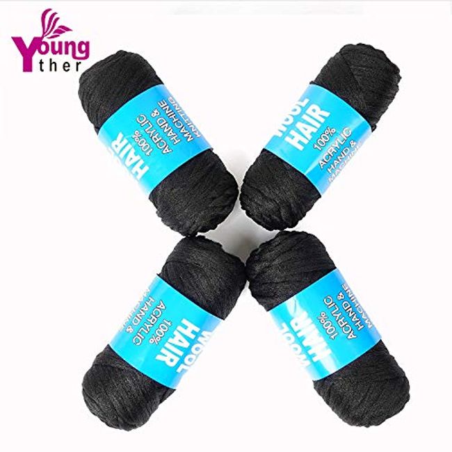 Brazilian Wool Hair 100% Acrylic Knitting Yarn , Hand and Machine Knitting  Blended Yarn Scale Hair 70G