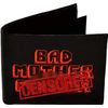 BMF Wallet Red Embroidery Black Leather