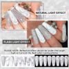 Supwee Silver Reflective Gel Polish Liner Gel, Glitter Gel Nail Art for Sparkle Shiny Drawing Gel Nail Painting for DIY At Home 10ml