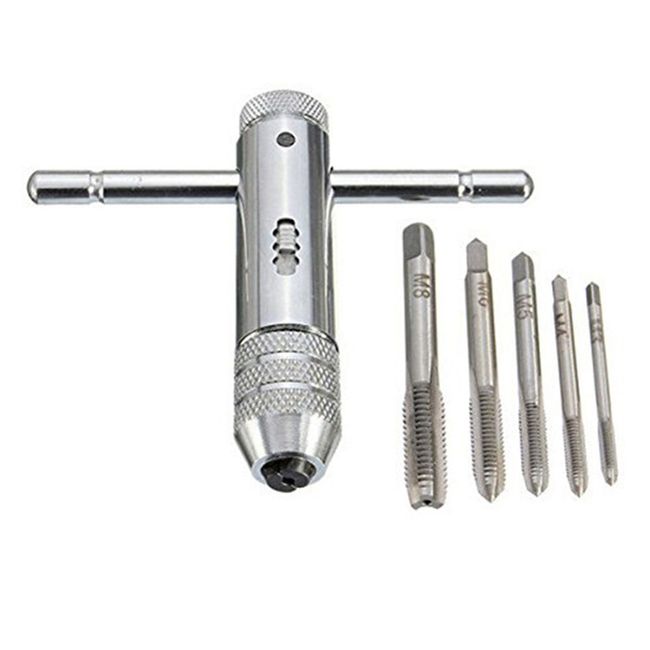 M3-m8 Adjustable Ratchet Hand Tap Wrench Hand Tapping Fittings