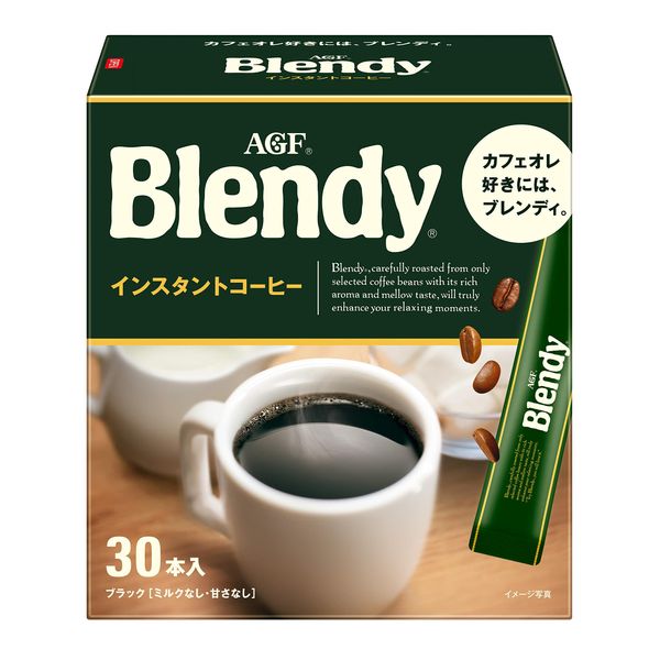 AGF Blendy Stick Black 30 Sticks [Stick Coffee] [Water Soluble Coffee] [Instant Coffee]