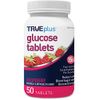 TRUEplus® Glucose Tablets, Raspberry Flavor - 50ct
