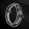 Chelhead 7" Headlight Bracket Mounting Ring Fixing Hardware for Harley Davidson FLD Touring Models Softail Models etc (Black)