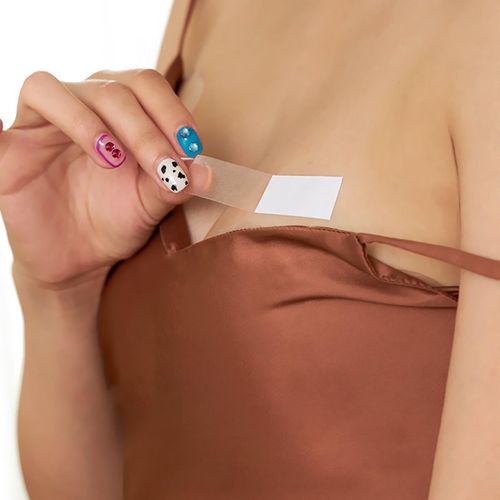 Coollooda Double Sided Tape [72 Sheets] Double Sided Skin Tape, Lingerie Tape, Body Tape, Anti-Collapse, Double-Sided Tape for Clothes, Strong, For Skin and Body Clothes, Skin-friendly, Sweat and
