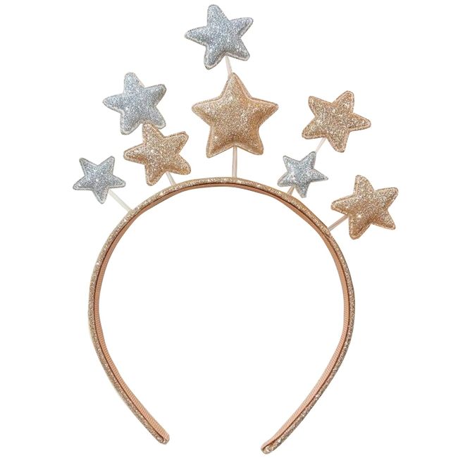 CODKU Christmas Headband Hairband Cute Star Hair Band Xmas Hair Hoop Hair Accessories for Fancy Dress Party Festival Holiday Birthday, Headband for Women Kids Adults