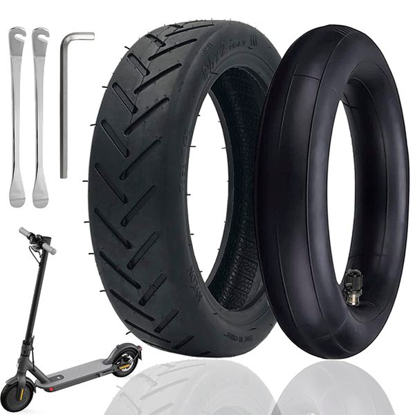 OUXI 2 Pack 8 1/2×2 Xiaomi M365 Tires, 8.5 Inch Spare Wheel Outer And Inner Tires for Mijia Xiaomi M365/M365Pro Durable And Anti-slip Electric Scooter Butyl Rubber Tires, 8.5 Inch Scooter Tire Wheel