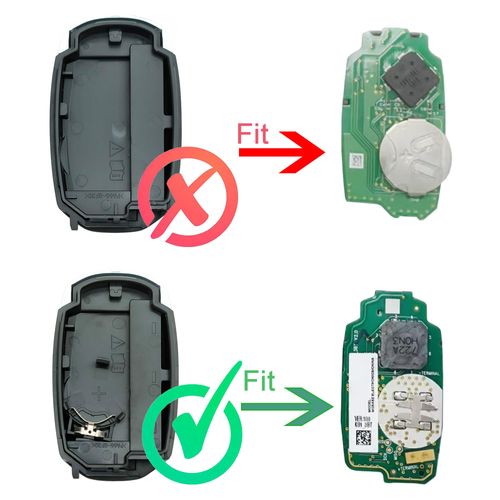 Keyless Entry Replacement Key Fob Cover fit for Hyundai Palisade Elantra N Kona Veloster Elantra GT Santa Fe Key Fob Shell 4 Buttons