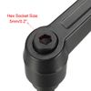 sourcing map M10 x 40mm Handle Adjustable Clamping Lever Thread Push Button Ratchet Male Threaded Stud Knobs Rotating Screw Handles Bolts with Locking Lever Black 2pcs