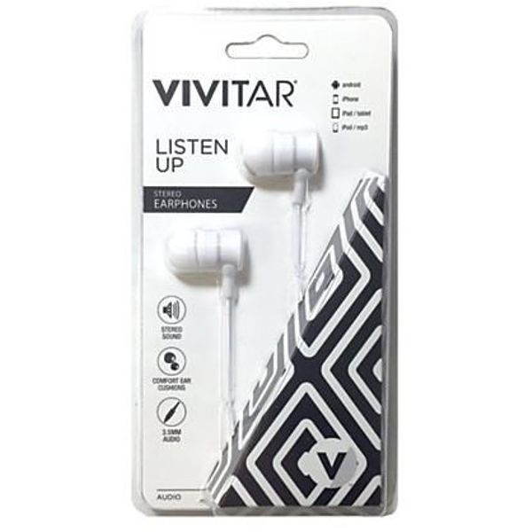 Vivitar Earbuds, White