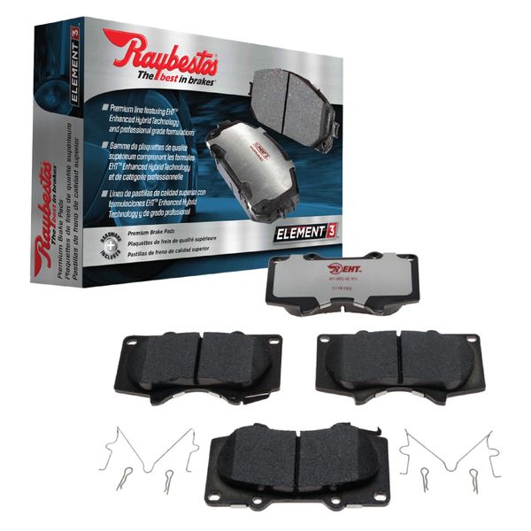 Raybestos Premium Raybestos Element3 EHT™ Replacement Rear Brake Pad Set for 2004-2006 Mazda MPV Model Years (EHT1073H)