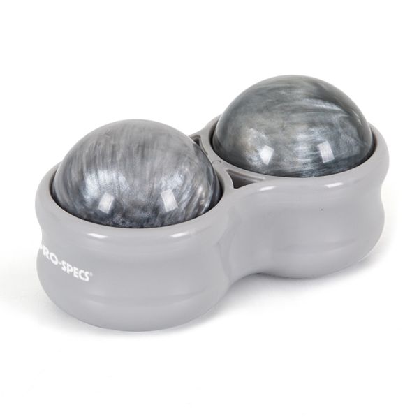 Prospecs Twin Massage Rolling Ball, Gray + Dark Gray, 1ea