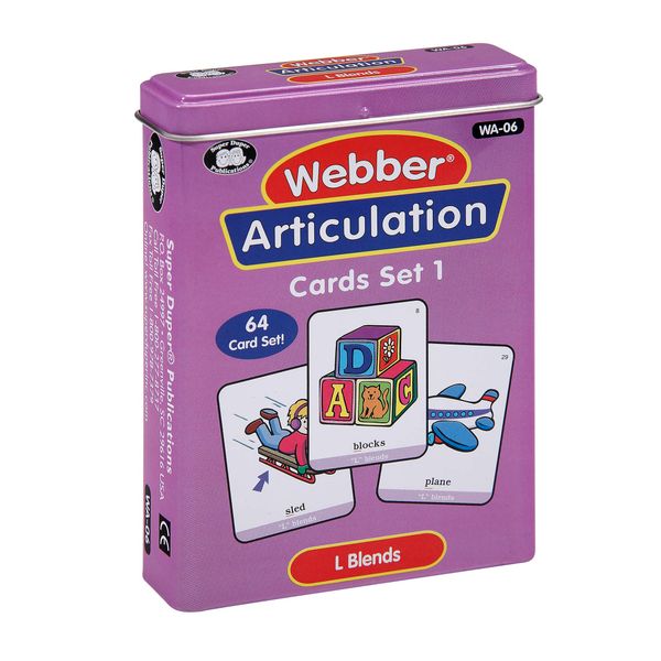 Super Duper Publications | Articulation L Blends Fun Deck | Vocabulary and Language Development Flash Cards | Educational Learning Materials for Children