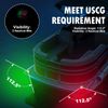 Obcursco Navigation Lights for Boats LED, Pontoon Boat Navigation Lights Red and Green, Deck Mount Port and Starboard Boat Lights for Bow and Stern, Suitable for Marine, Skeeter Boat, and Bass Boat