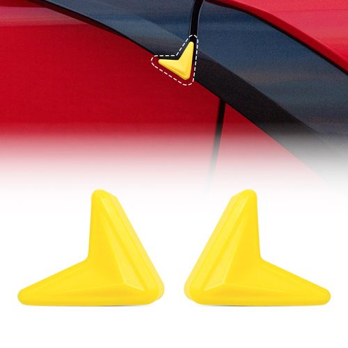 Bracingo Car Door Edge Guards,Car Door Corner Protector Pads Compatible with Corvette C8 Stingray Z06 Z51 2020 2021 2022 2023 2024,Door Middle Protrusion,V-Shaped Anti-Collision,Yellow