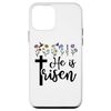 He is Risen Happy Easter He has Risen Cross Jesus Christian Case for iPhone 12 mini