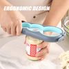 Jar Opener, 5 in 1 Multi Function Bottle Openers Kit, Ring Pull Can Opener with Silicone Handle, for Weak Hands, Elderly & Children (Blue)