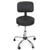 2X Rolling Bar Stool Adjustable Massage Spa Salon Chair Hydraulic With Back Rest